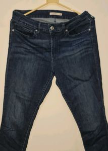 Classic Dark Wash Denim Jeans