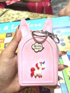 Cute Pink Unicorn Pouch