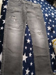 Gray Denim Jeans