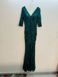 Emerald Sequin Gown
