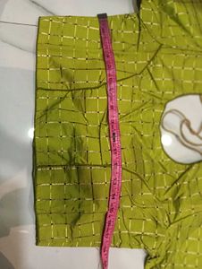 NEW Green Checked Saree Blouse