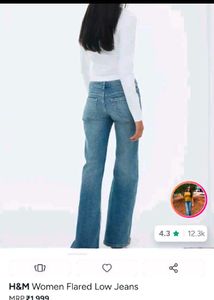 H&amp;M y2k Flared Blue Jeans
