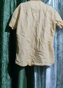Men's Casual Yellow Shirt