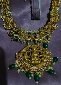 Intricate Gold Tone Necklace &amp; Earrings Set