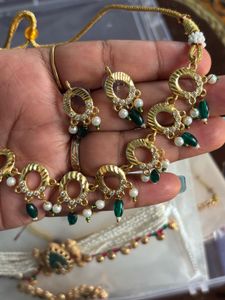 Elegant Gold Plated Necklace Set