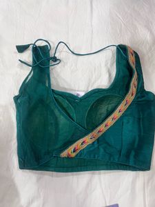Elegant Teal Silk Blouse
