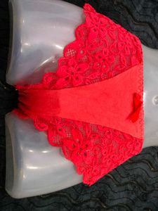 Red Lace Thong Panty 🤎