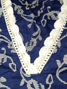 Blue Printed Kurta