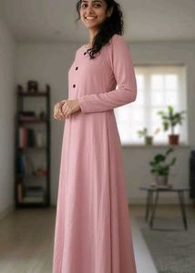 Elegant Pink Maxi Dress