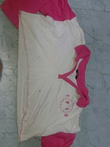 Cute Pink & White T-Shirt