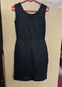 Stylish Embellished Black Dress