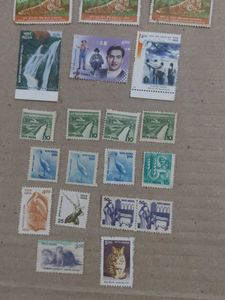 Vintage &amp; Modern Postage Indian Stamps
