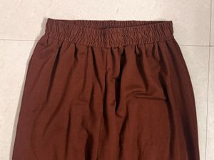 Brown Wide Leg Trousers