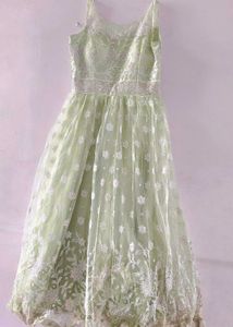 Elegant Mint Green Ethnic Gown