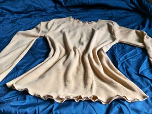 Light Yellow Long Sleeve Top