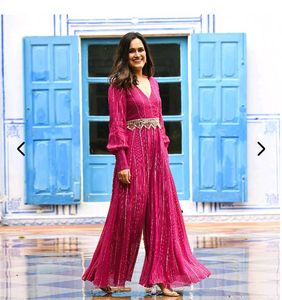 A Fuschia Colour Jumpsuit.