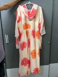 Floral Print Anarkali Kurta with Pants &amp; Dupatta