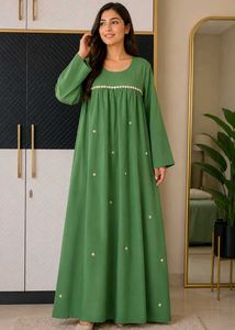 Elegant Green Abaya with Embellishments