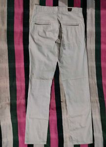 Beige Casual Pants