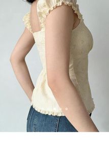 Cute Pink Striped Floral Button-Up Top