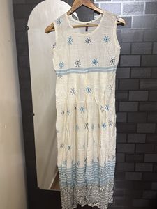 white long kurti