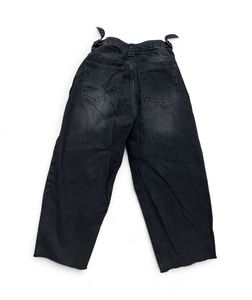 Washed Black Wide Leg Jeans