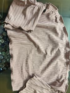 Mauve Off-Shoulder Crop Top