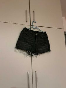 Distressed Denim Shorts