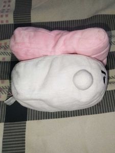 Cute White &amp; Pink Plush Toy