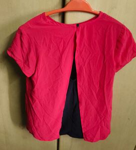 Chic Pink Open Back Top