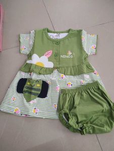 Cute Baby Girl Dress with Bloomers