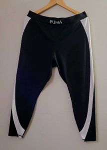 Puma Black &amp; White Athletic Leggings
