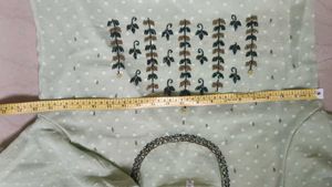 Elegant Mint Green Embroidered Kurta XL - XXL