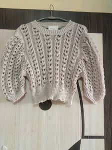 Cream Cable Knit Sweater