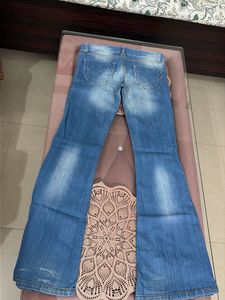 Women's Flared Blue Denim Jeans