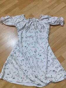 white floral dress
