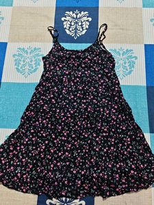 Korean Floral Mini Dress