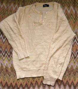 Chic Embroidered Henley Top