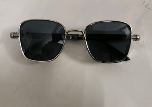 Metal Sunglasses🕶️ Squared Retro Black Aviators