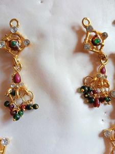Gold-Tone Necklace and Earring Set