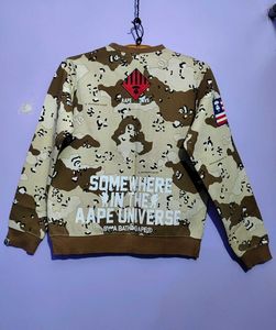 Aape By Bape Camo Print Sweatshirt