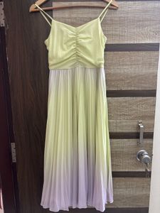 Chic Ruched Pleated Midi Dress