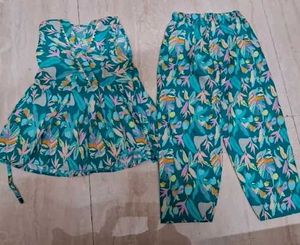 Floral Print Two-Piece Set