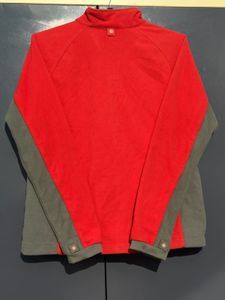 Kolon Sport Og Red &amp; Gray Zip-Up Jacket