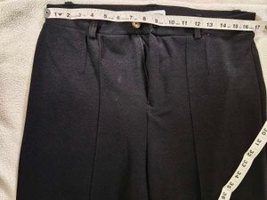 Classic Black formal high waist regular fit Pants