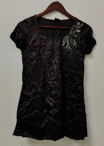 Elegant Black Embellished Top