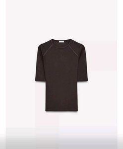 women's Brown Cotton T-Shirt