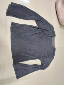 Pleated Bell Sleeve Top