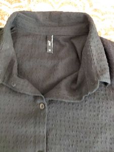 Black Crop Shirt