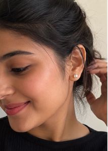 Set of 5 Pearl Stud Earrings
